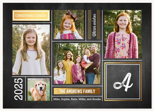 Cheerful Chalk Christmas Cards