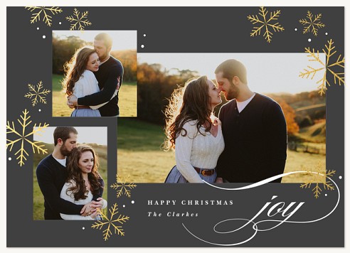 Luxe Snowflakes Christmas Cards