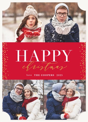 Snowy Luxe Christmas Cards