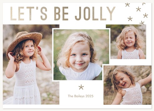 Jolly Shimmer Christmas Cards
