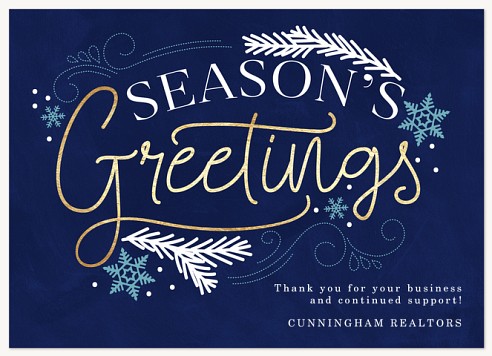 Forest Flurry Christmas Cards for Business
