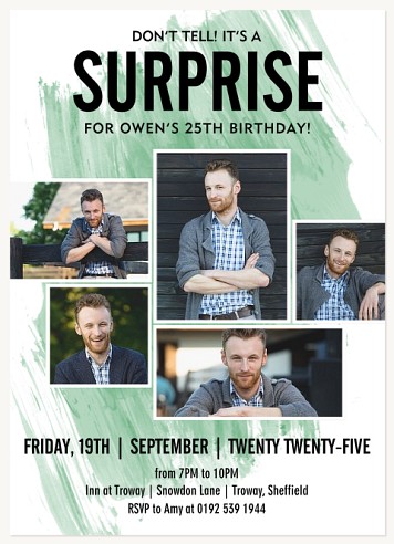 Birthday Masterpiece Adult Birthday Party Invitations