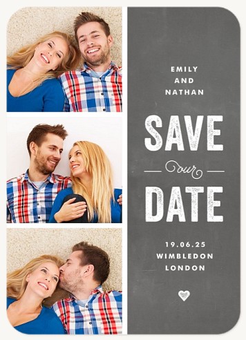 Delightful Chalkboard Save the Date Cards