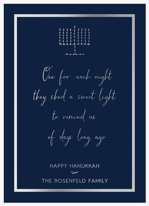 Shimmering Light Hanukkah Cards