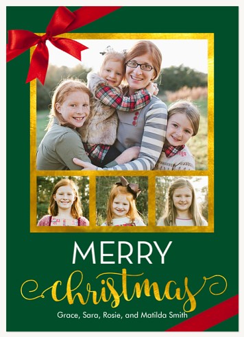 Crimson Bow Christmas Cards