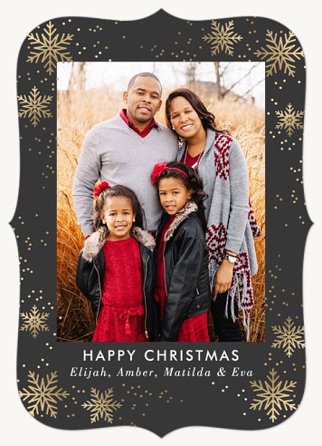 Gilded Snow Christmas Cards