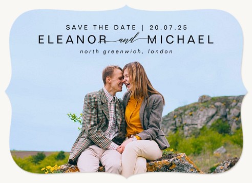 Typography Love Save the Date Cards