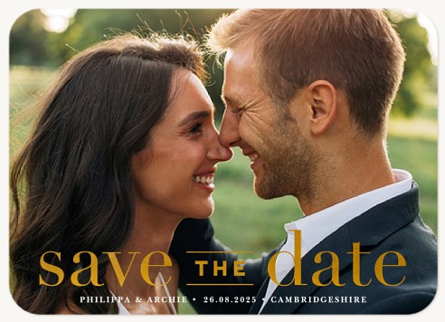 Classic Type Save the Date Cards