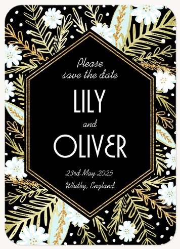 Blooming Flourish Save the Date Cards