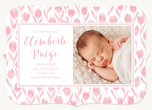 Tulip Fields Baby Announcements