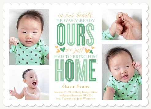 Already Ours Baby Announcements