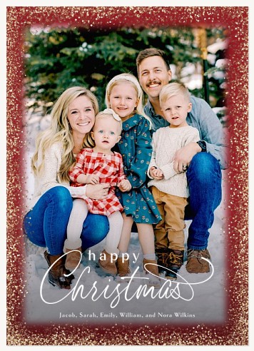Twinkling Trim Christmas Cards