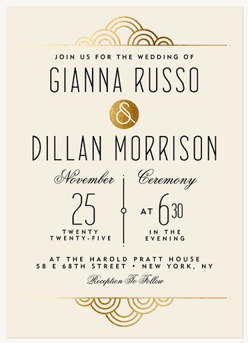 Deco Lustre Wedding Invitations
