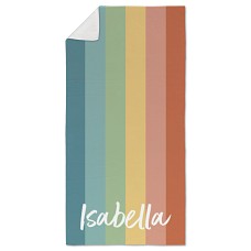 Boho Rainbow Beach Towel