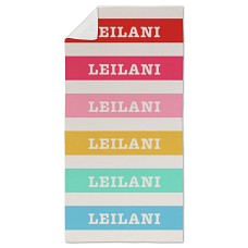 Rainbow Stripes Beach Towel