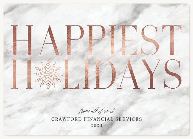 Radiant Marble Holiday & Christmas Magnet Cards