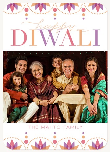 Rangoli Borders Diwali Greeting Cards