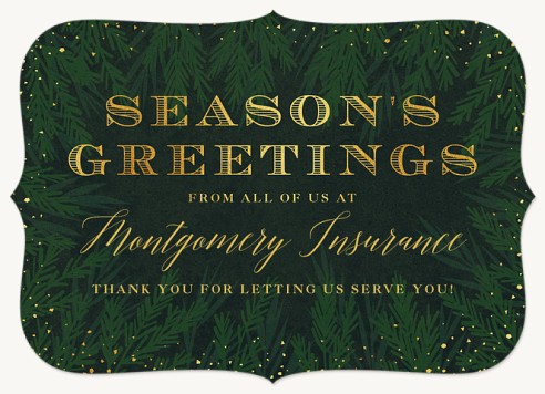 Shimmered Greetings Christmas Cards for Business
