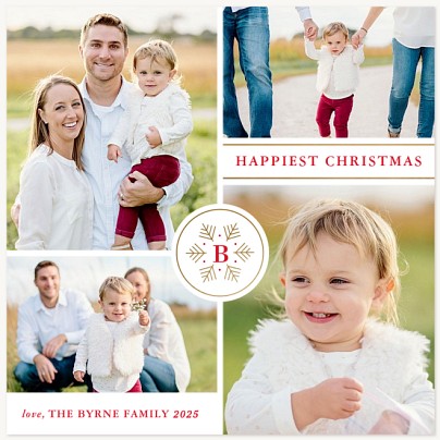 Snowflake Seal Christmas Cards