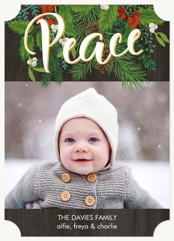 Peaceful Foliage Christmas Cards
