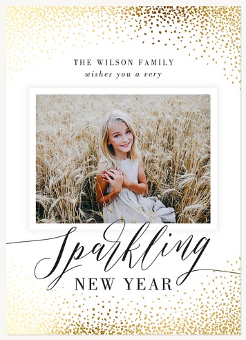 Cascading Sparkles Christmas Cards