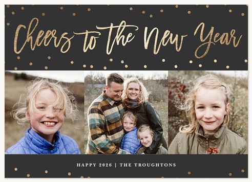 Glistening Cheers Christmas Cards