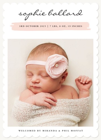Hello Cutie Baby Announcements