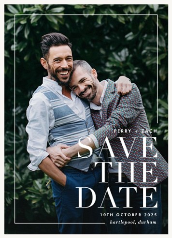 Modern Esthetic Save the Date Cards