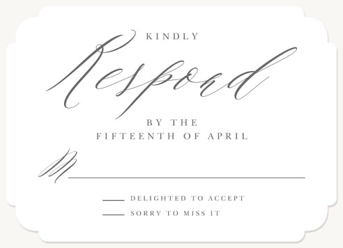 Classic Union Wedding RSVP Cards