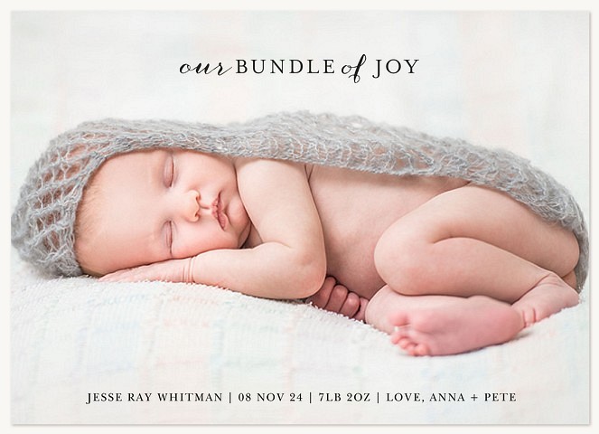 Joyful Gift Baby Announcements