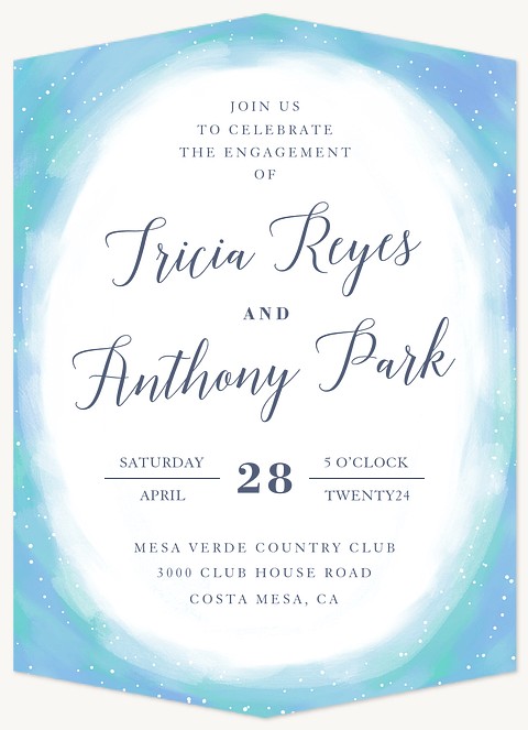 Starry Celebration Engagement Party Invitations