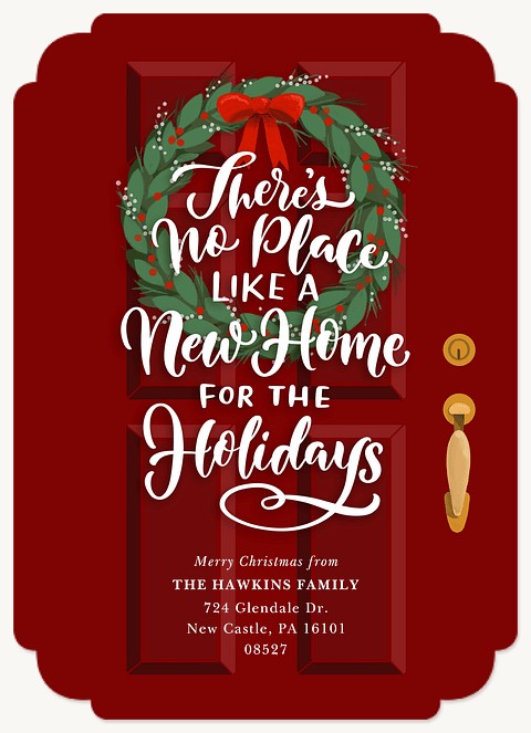 Holiday Door Personalized Holiday Cards