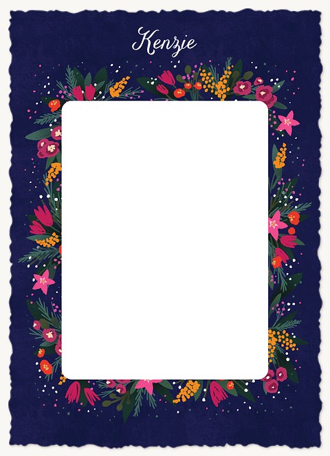 Floral Frame Thank You Cards 