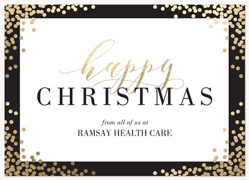 Confetti Flurry Christmas Cards for Business