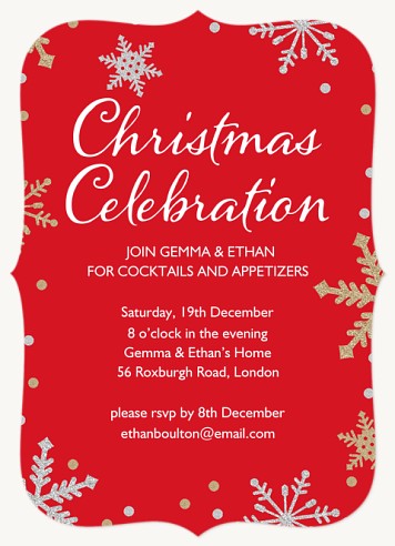 Time to Sparkle Holiday Party Invitations