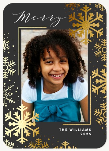 Gilded Snow Christmas Cards
