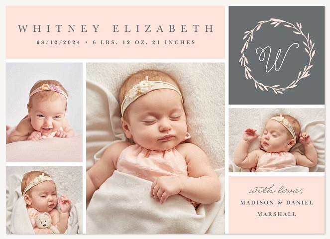 Sweet & Soft Baby Announcements
