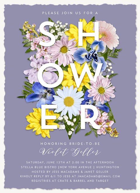 Shower Power Bridal Shower Invitations