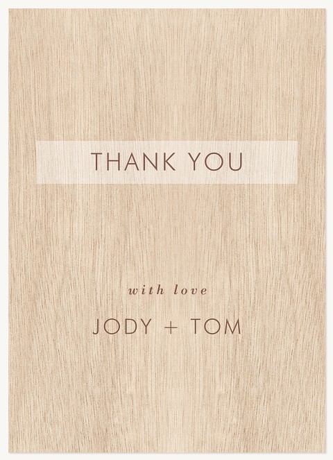 Simple Pine Thank You Cards 