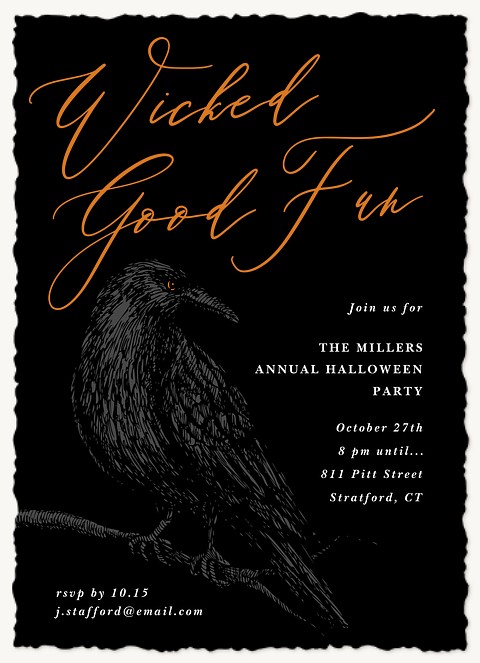 Wicked Good Fun Halloween Party Invitations