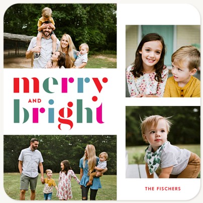 Technicolour Stencil Christmas Cards
