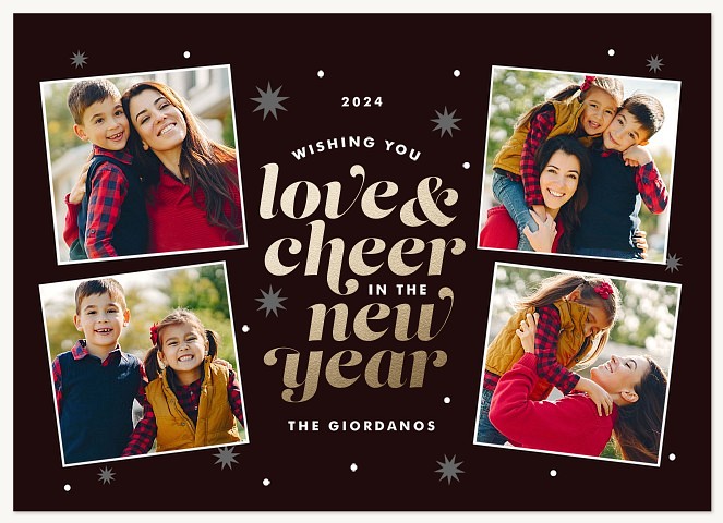 Lovely Cheer Personalized Holiday Cards