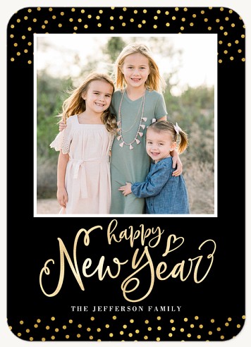 Shimmering Confetti Christmas Cards