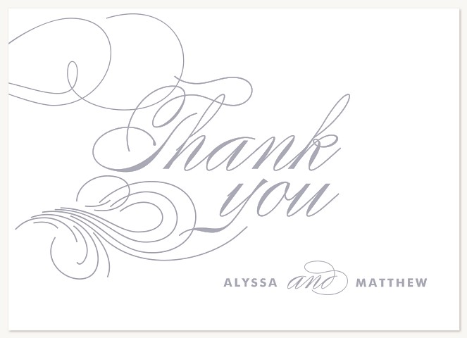 Flourished Thank You Cards 