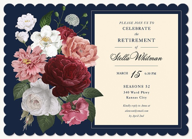 Classic Bouquet Party Invitations
