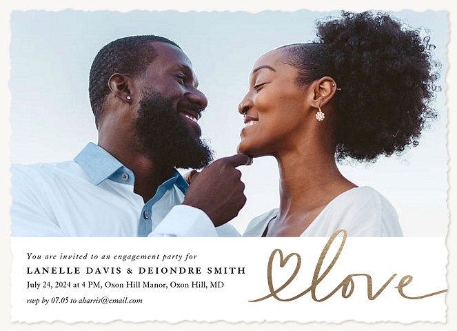 Ultimate Love Engagement Party Invitations