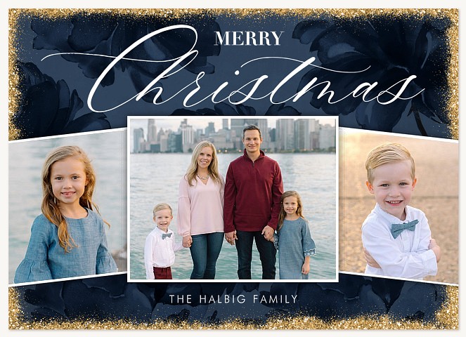 Winter Opulence Photo Holiday Cards