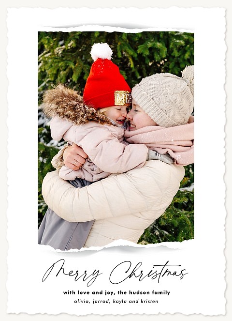 Vintage Photo Personalized Holiday Cards