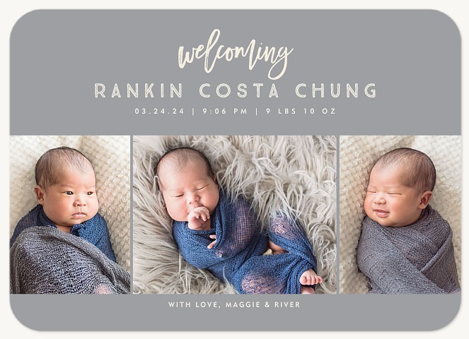 Welcome Trio Baby Announcements