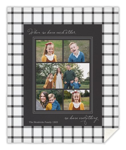 Modern Plaid Custom Blankets Modern Plaid Custom Blankets